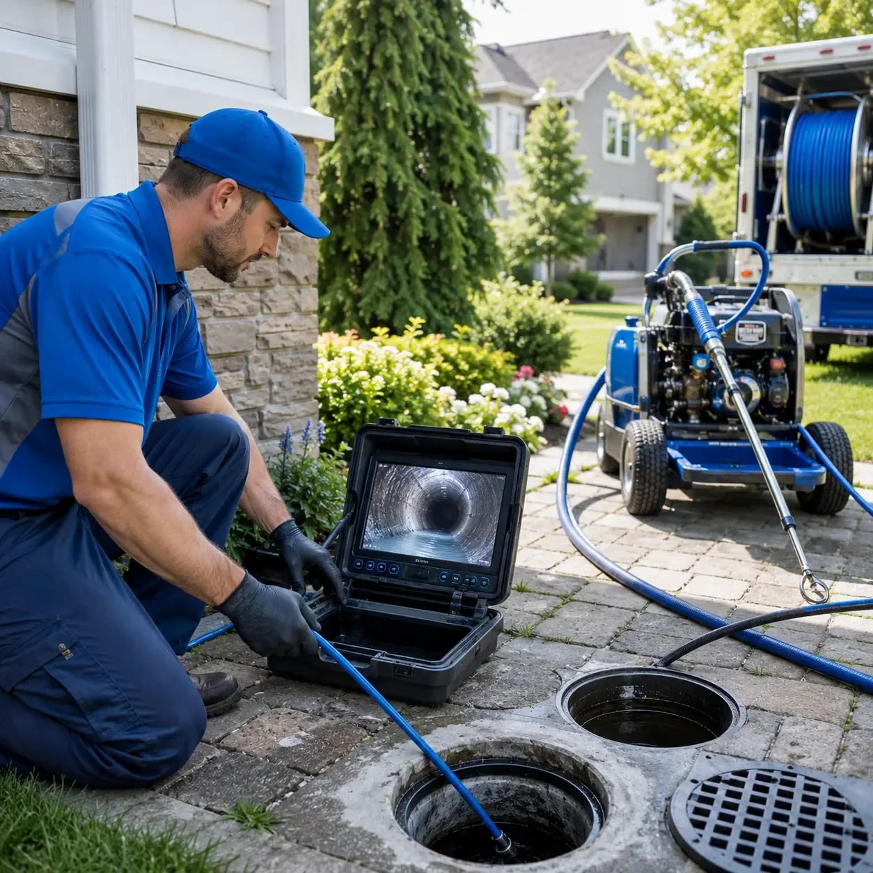 Outdoor drain cleaning professionals serving Franklin, NC